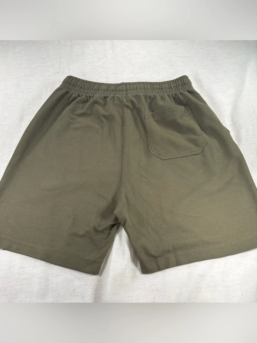Zara Men's Olive Drawstring Casual Shorts
